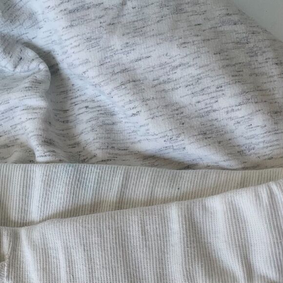 Mono B Sweat Joggers Womens LARGE Natural Heather Sweats Zipper‎ Pockets *READ* - Picture 10 of 12